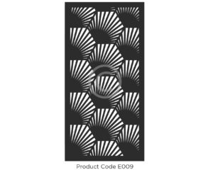 Elysium Decorative Screen Product Code E009 Organic Design of Palm Fronds