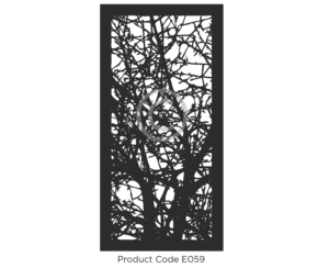 Elysium Decorative Screen Botanical design E059 Branches intertwined design